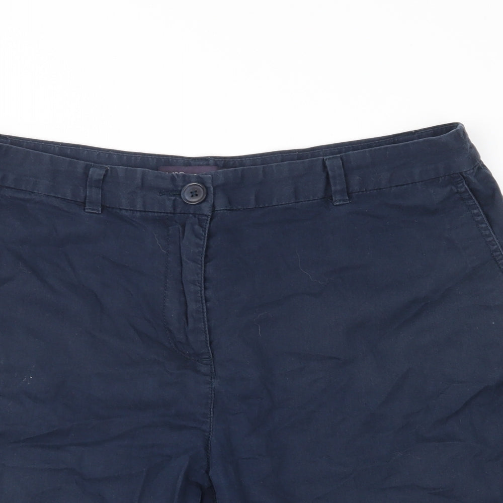 Marks and Spencer Womens Blue   Chino Shorts Size 12