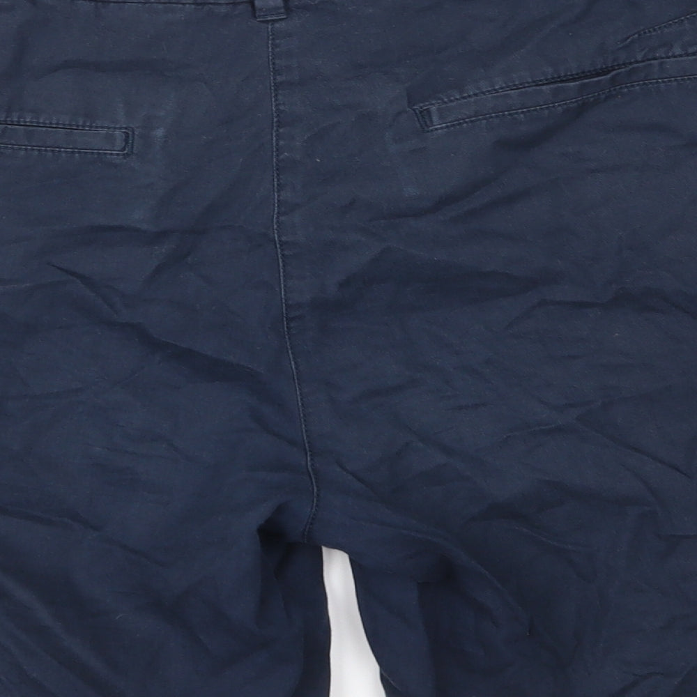 Marks and Spencer Womens Blue   Chino Shorts Size 12