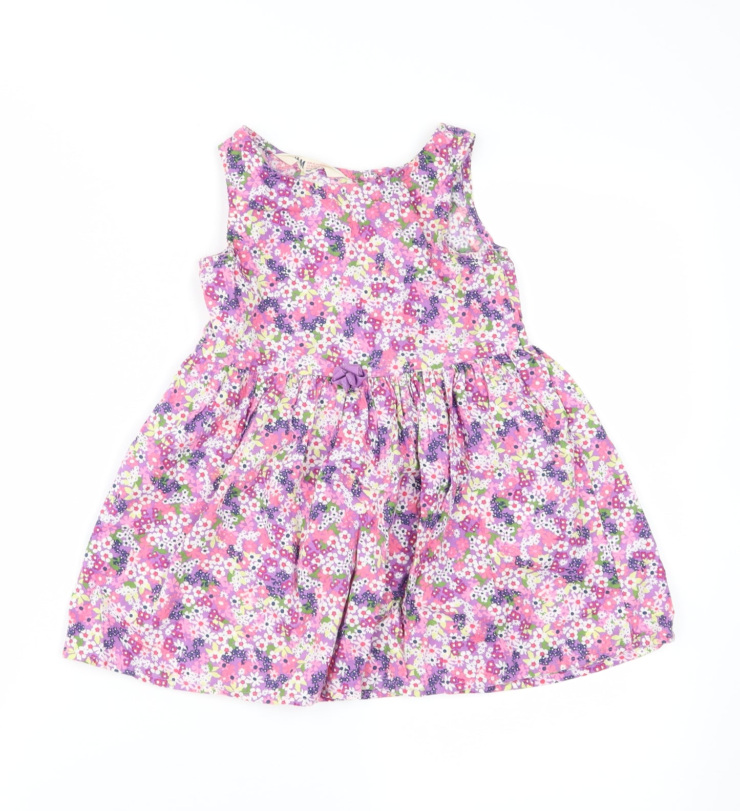 H&M Girls Pink Floral  Fit & Flare  Size 2 Years