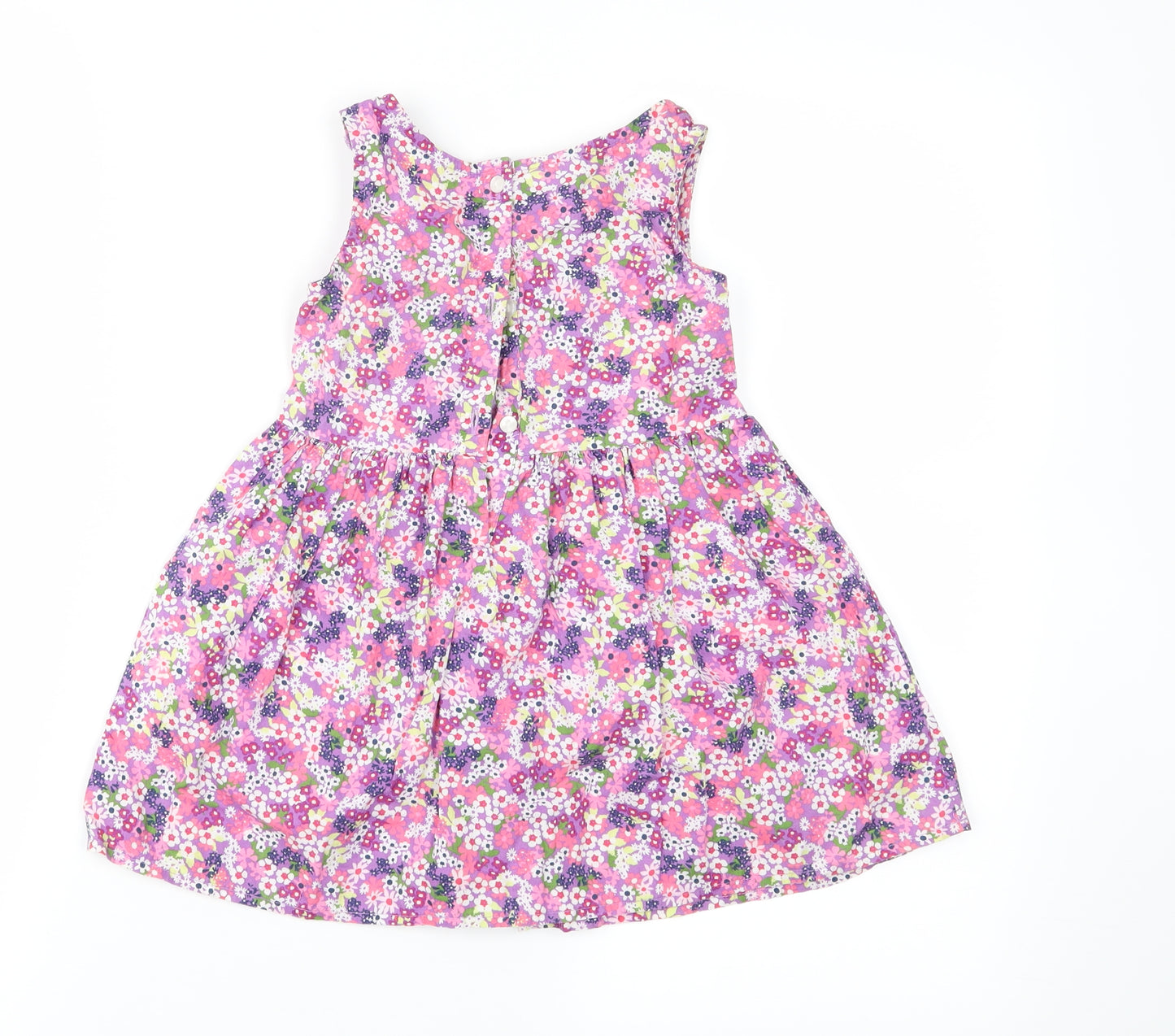 H&M Girls Pink Floral  Fit & Flare  Size 2 Years