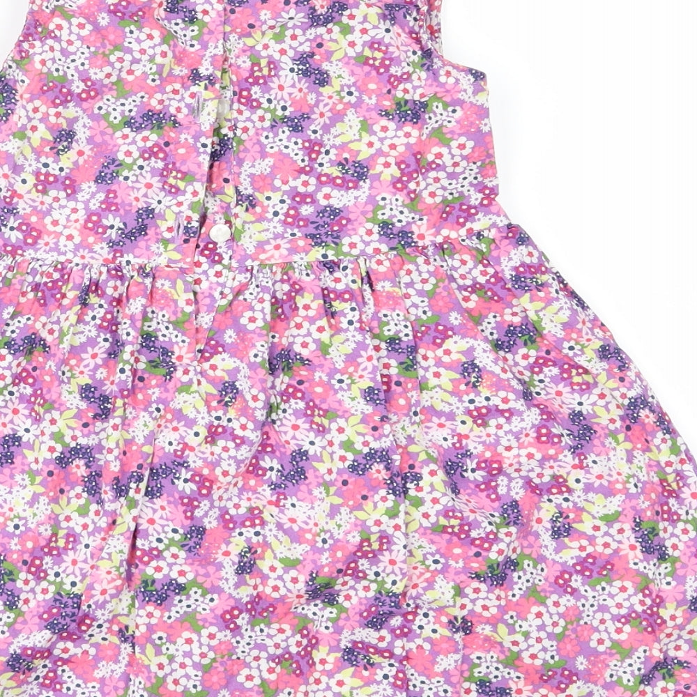 H&M Girls Pink Floral  Fit & Flare  Size 2 Years