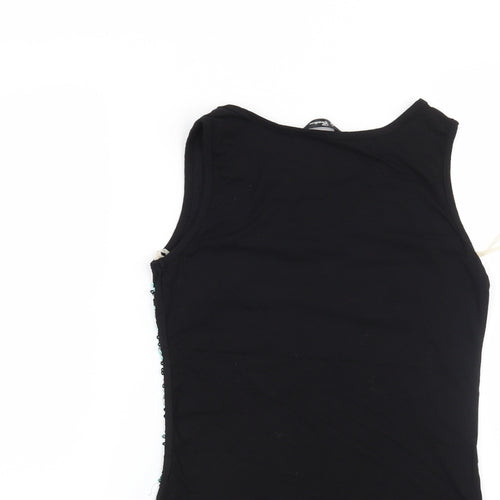 Candy Couture Girls Green   Basic T-Shirt Size 12-13 Years