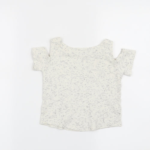 F&F Girls Grey   Basic T-Shirt Size 6-7 Years