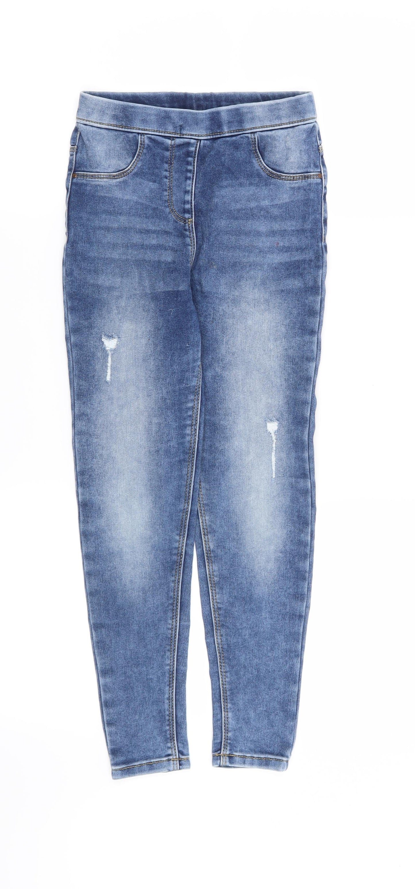 George Girls Blue   Jegging Trousers Size 7-8 Years