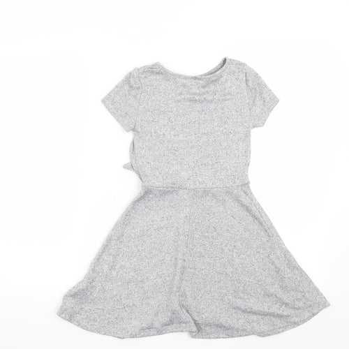 Matalan Girls Grey   Skater Dress