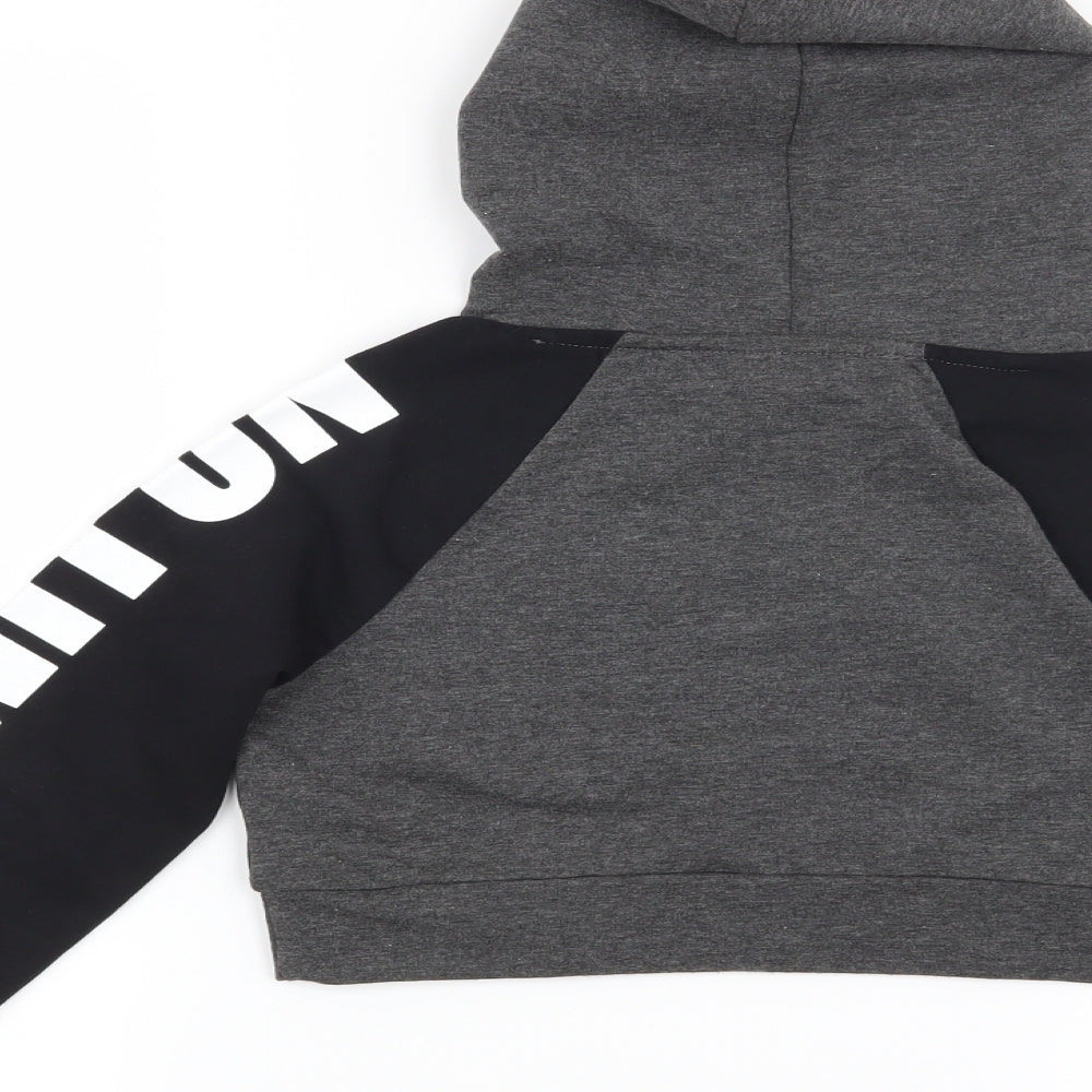 Outfit Girls Black   Pullover Hoodie Size 6 Years  - No Sweat No Limits