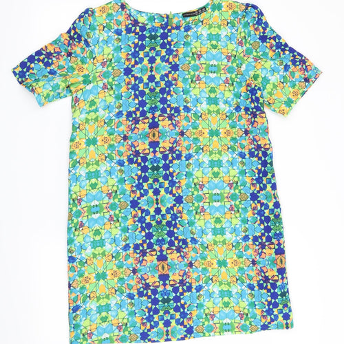 Atmosphere Womens Green Geometric  Shift  Size 12