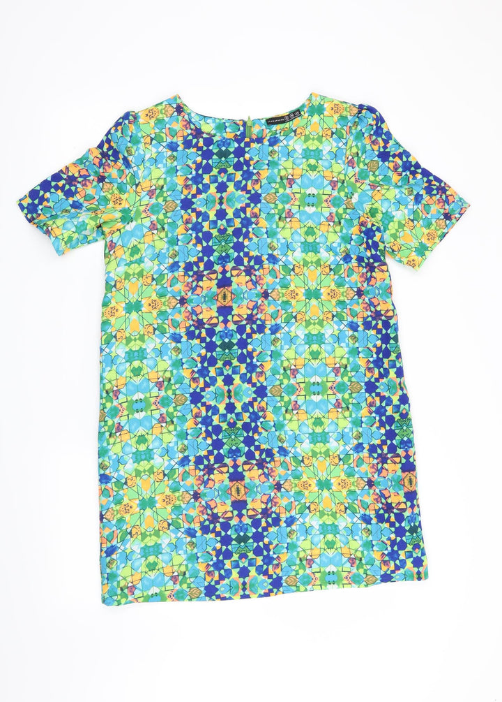 Atmosphere Womens Green Geometric  Shift  Size 12
