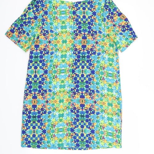 Atmosphere Womens Green Geometric  Shift  Size 12