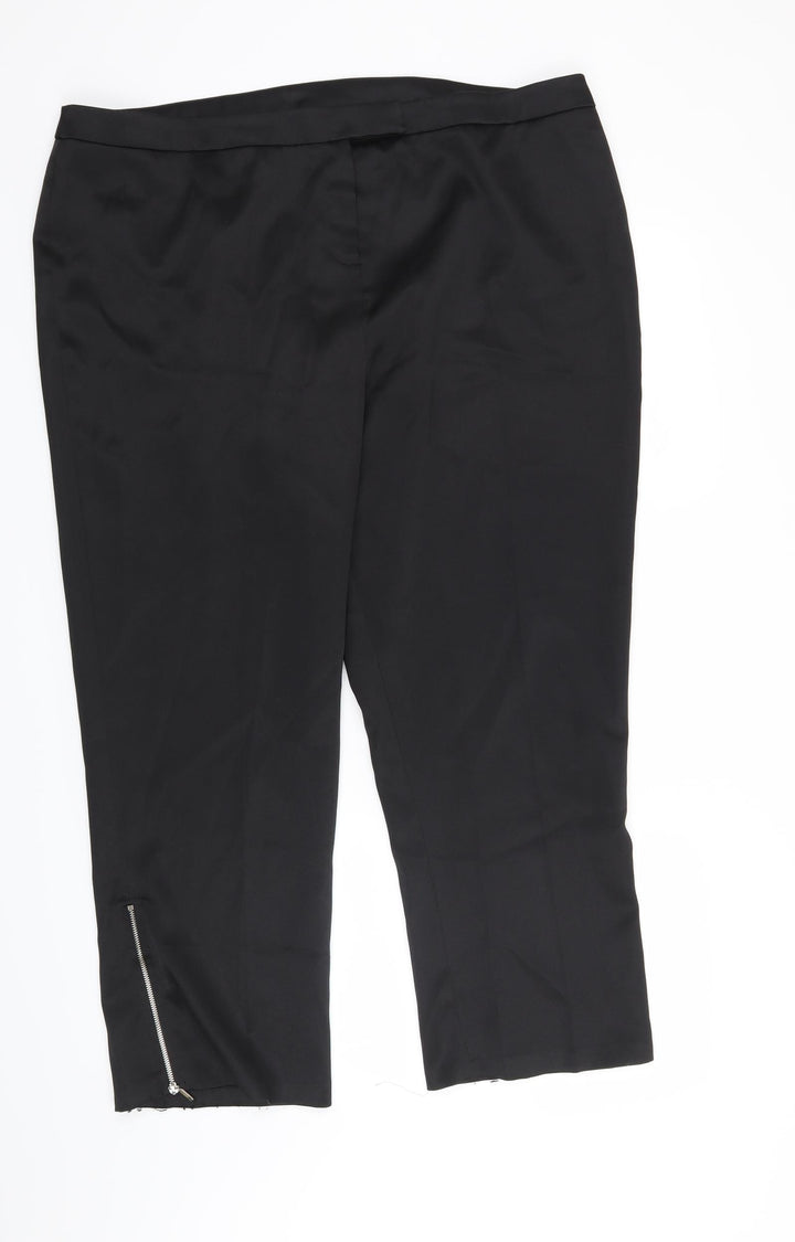 Tyler Womens Black Trousers Size 20 L27 in
