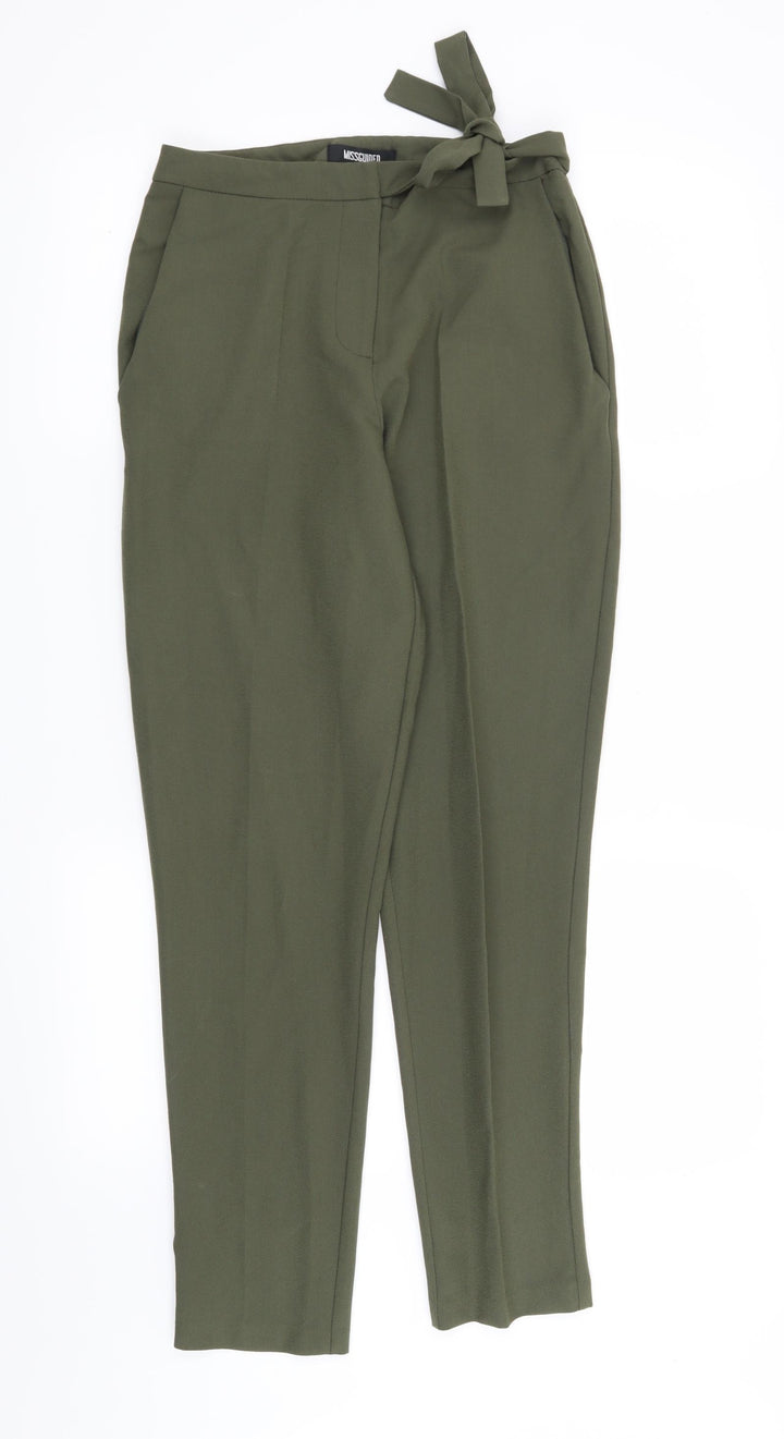 Missguided Womens Green Trousers Size 8 L28 in