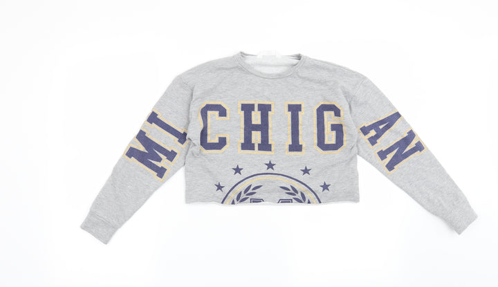Candy Couture Girls Grey   Pullover Sweatshirt Size 9 Years  - Michigan