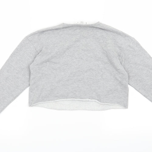 Candy Couture Girls Grey   Pullover Sweatshirt Size 9 Years  - Michigan