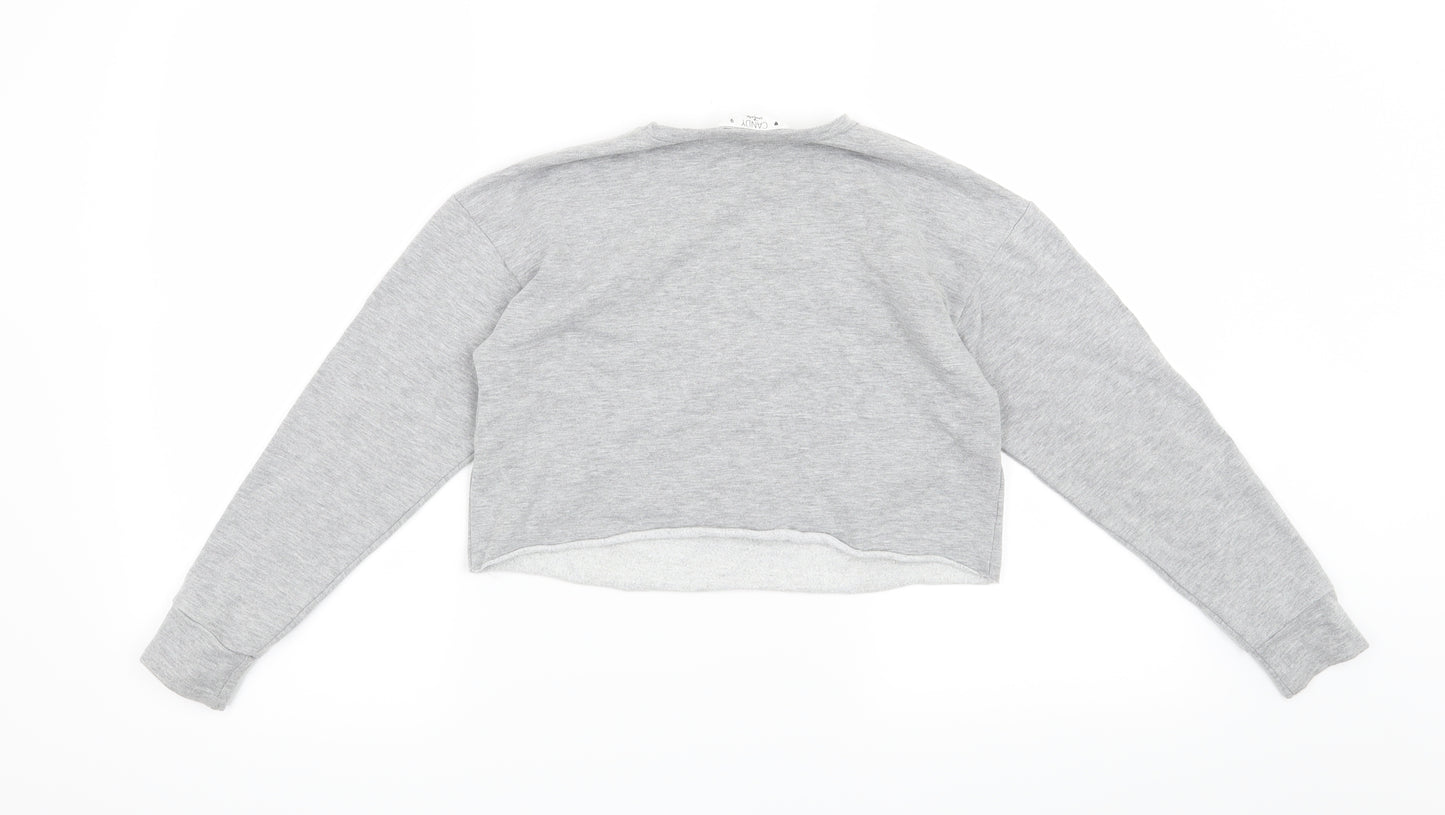 Candy Couture Girls Grey   Pullover Sweatshirt Size 9 Years  - Michigan