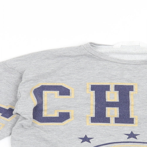 Candy Couture Girls Grey   Pullover Sweatshirt Size 9 Years  - Michigan