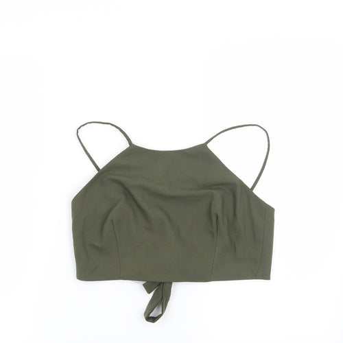 Missguided Womens Green   Basic Blouse Size 8