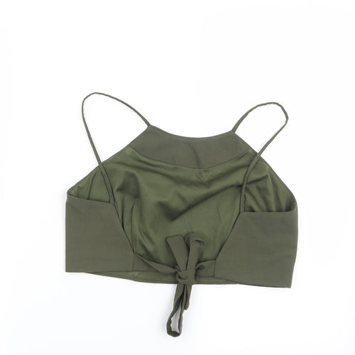 Missguided Womens Green   Basic Blouse Size 8