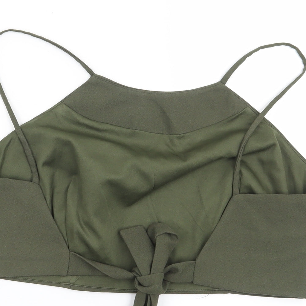 Missguided Womens Green   Basic Blouse Size 8