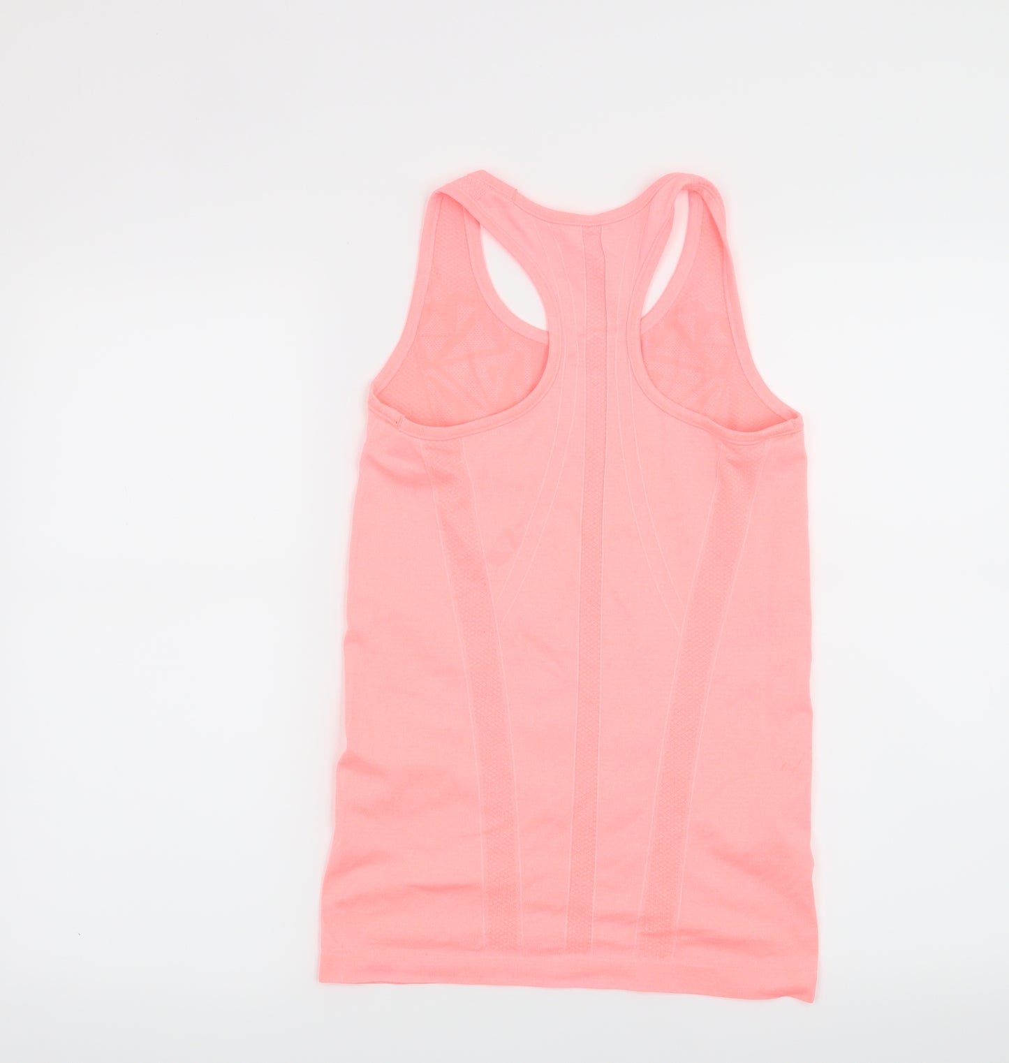 Workout Womens Pink Geometric  Basic T-Shirt Size 10