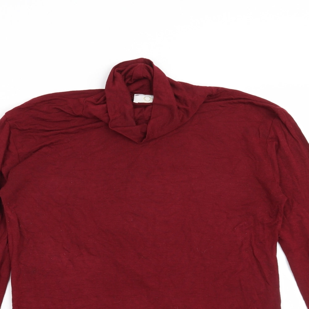 Oui Womens Red   Pullover Sweatshirt Size S