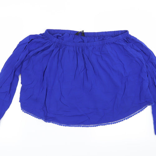 New Look Womens Blue   Basic Blouse Size 8
