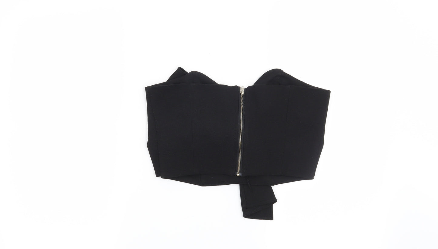 Preworn Womens Black   Basic Blouse Size 10