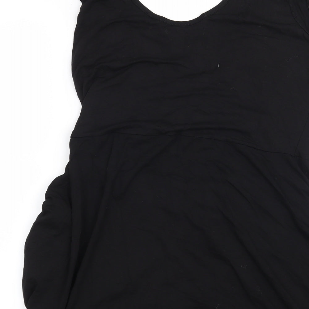 Preworn Womens Black   Basic Blouse Size XL