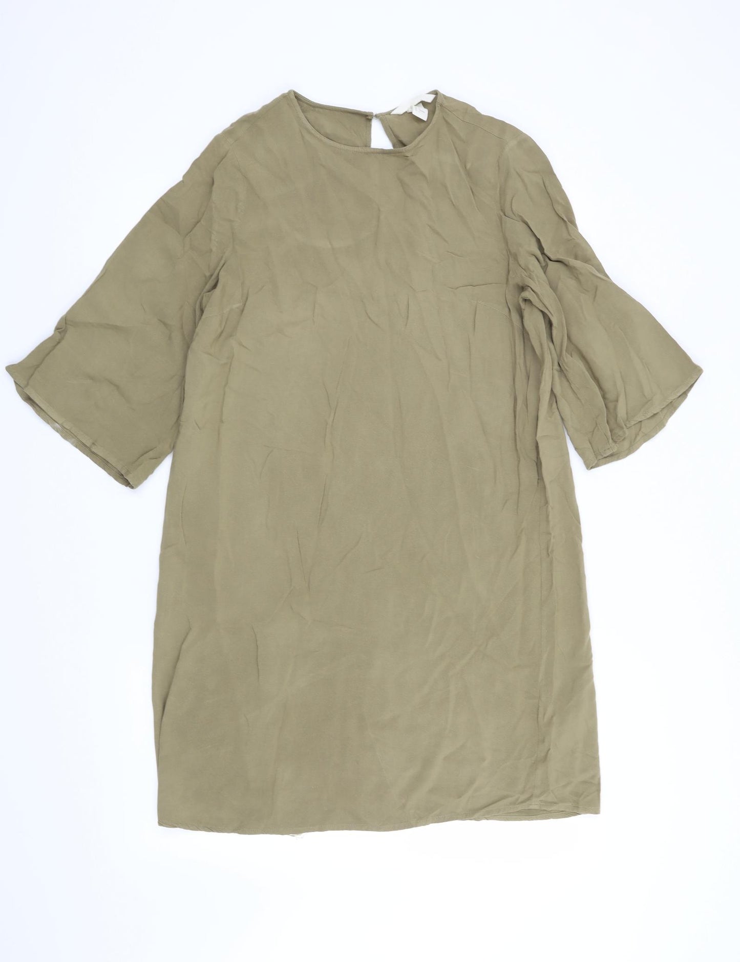 H&M Womens Green   Shift  Size 8