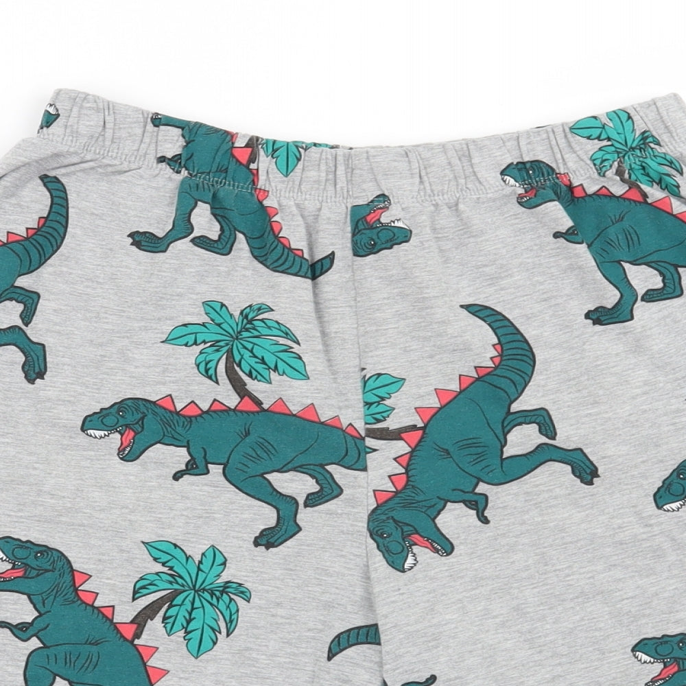 Marks and Spencer Boys Green Solid   Pyjama Pants Size 13-14 Years  - Dinosaur
