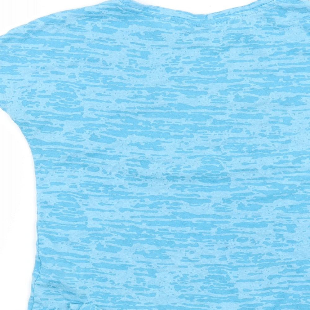Matalan Girls Blue   Basic T-Shirt Size 8 Years  - Today I am a Mermaid