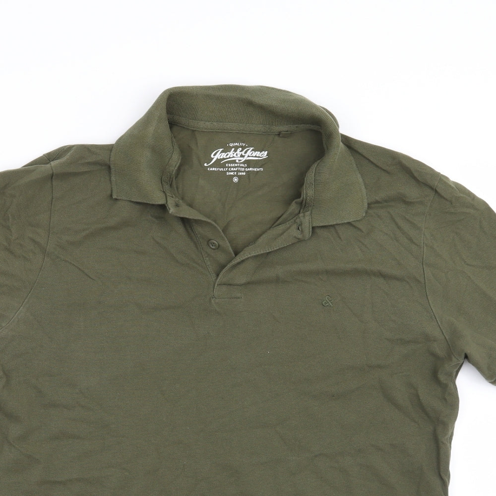 Jack Jones Mens Green    Polo Size M