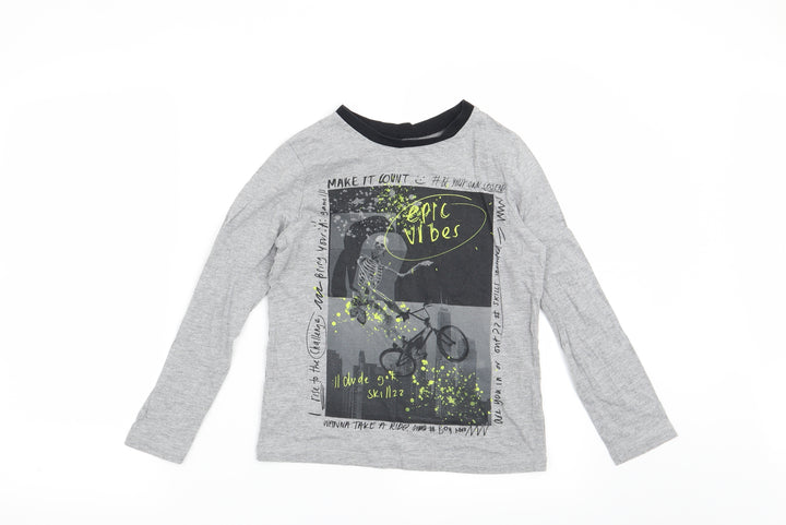 George Boys Grey Basic T-Shirt Size 9-10 Years - Epic Vibes