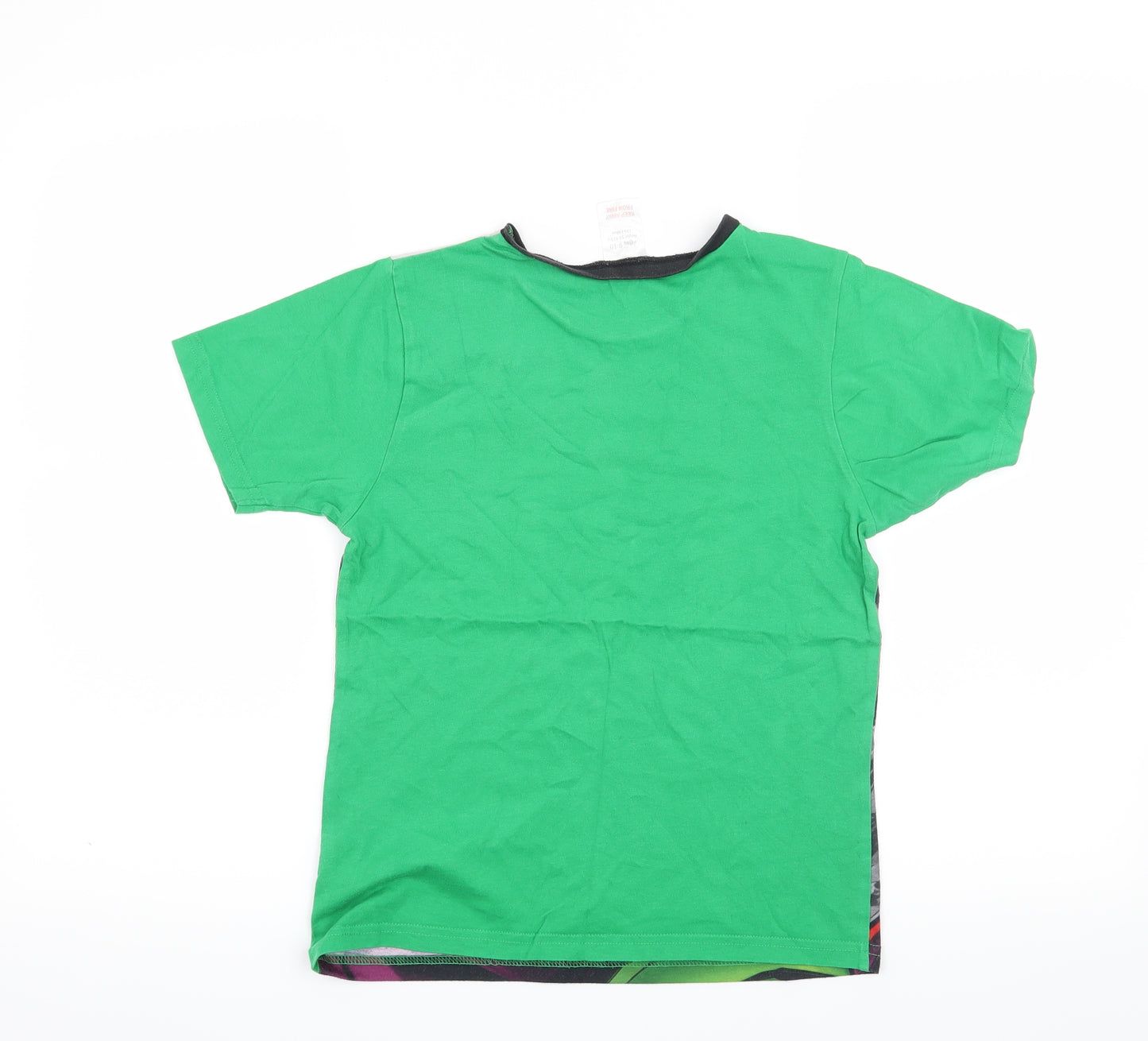 Preworn Boys Green   Basic T-Shirt Size 9-10 Years  - Marvel Hulk