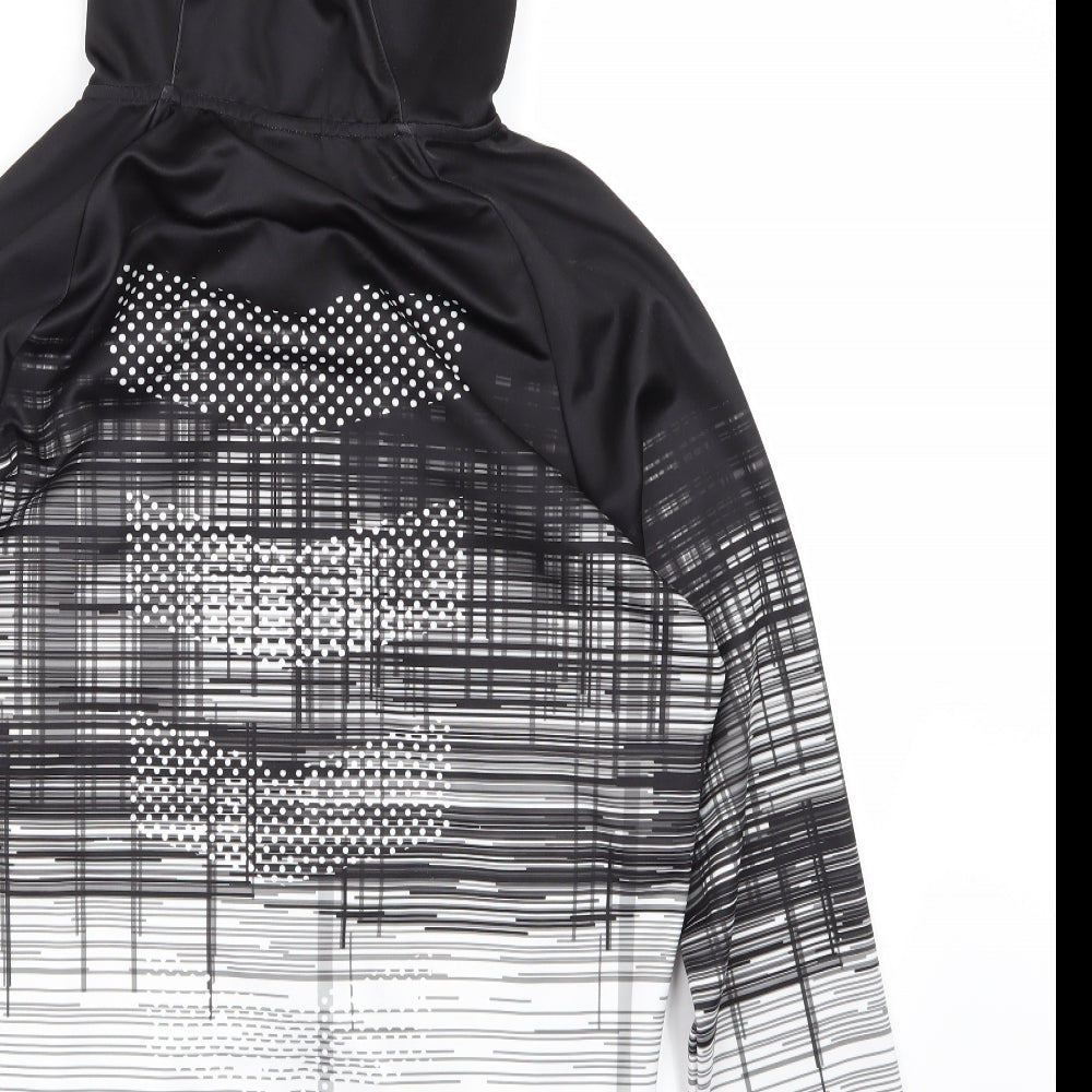 Physiq Mens Black Striped  Jacket  Size S