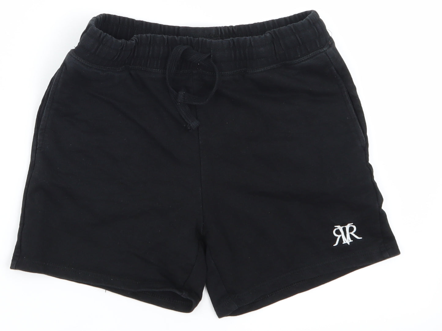 River Isalnd Boys Black   Sweat Shorts Size 9-10 Years