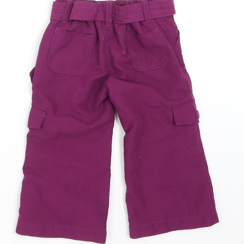 Earlydays Girls Purple   Cargo Trousers Size 6-9 Months