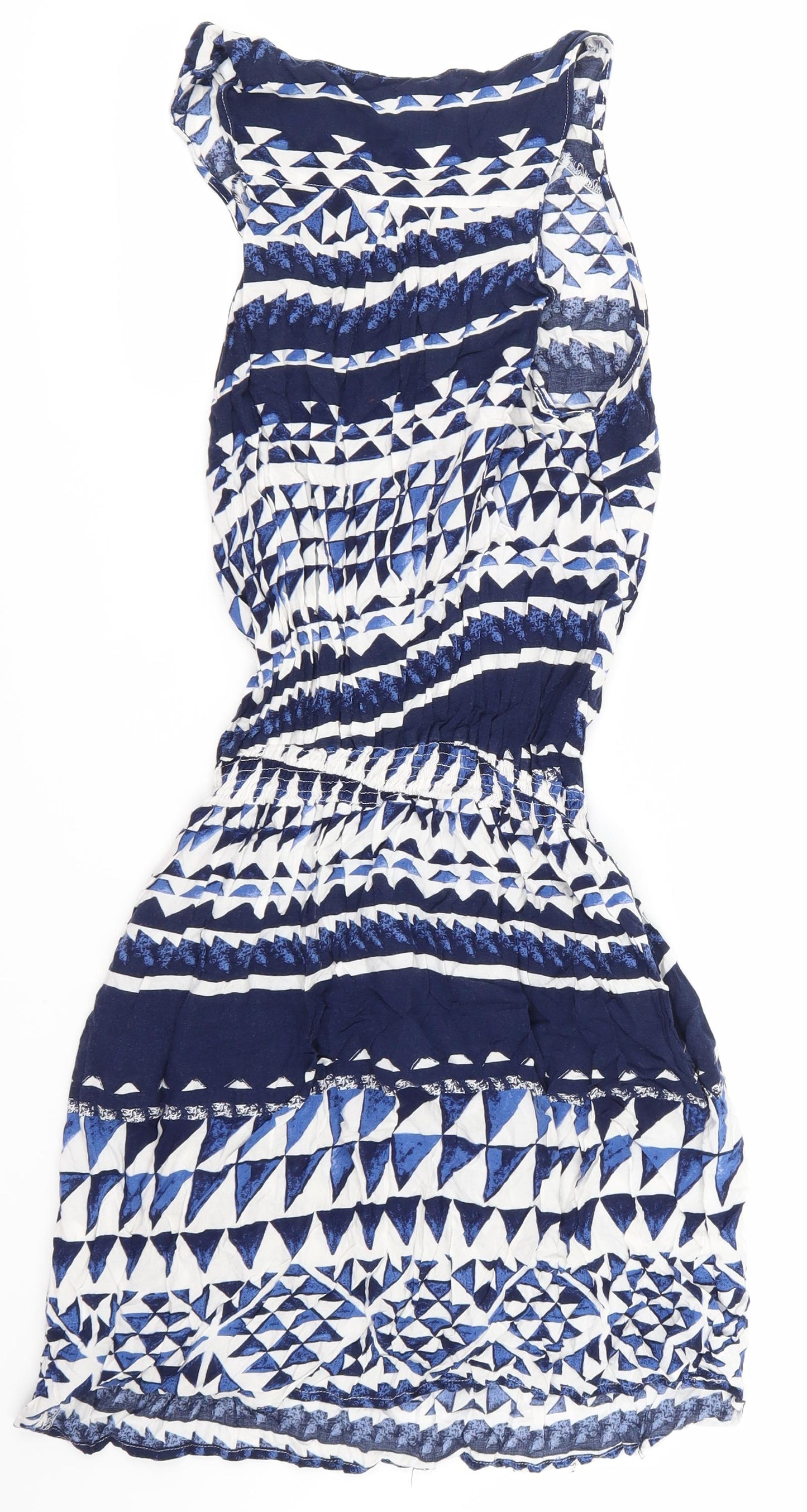 NEXT Womens Blue Argyle/Diamond  Skater Dress  Size 12