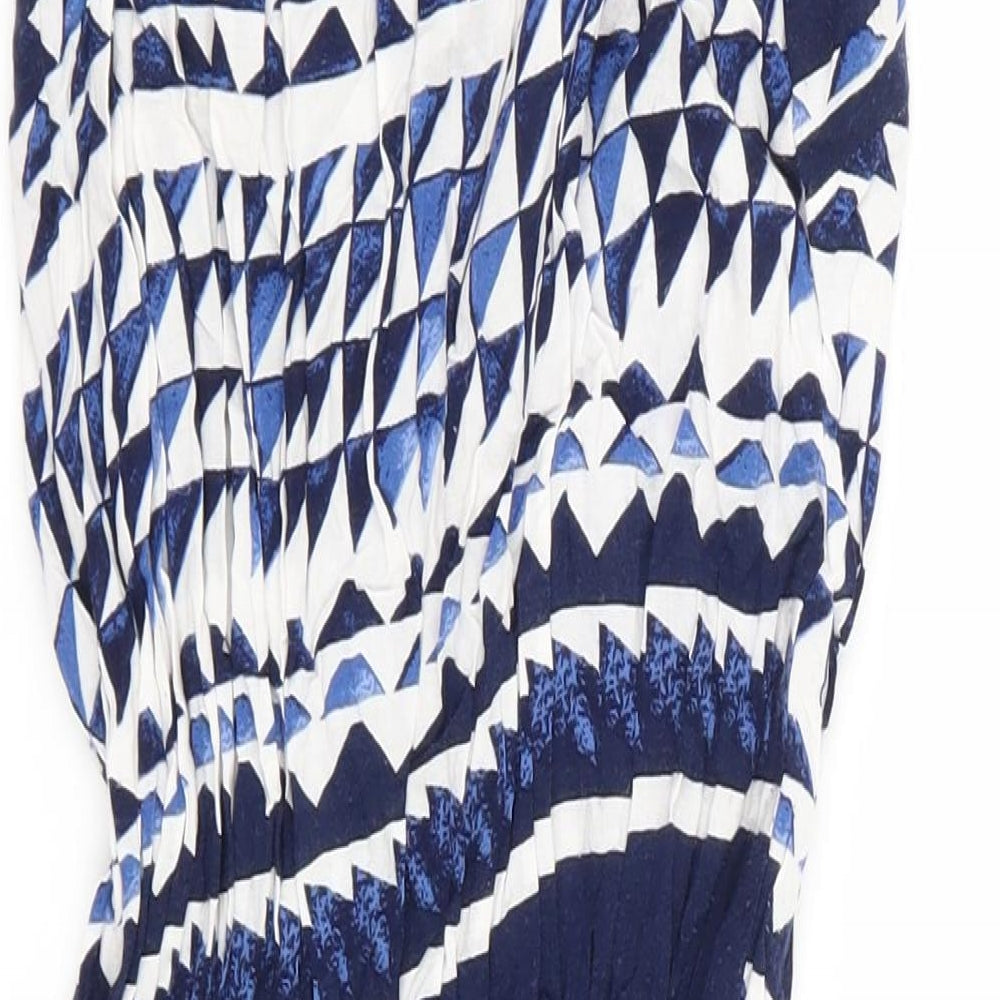 NEXT Womens Blue Argyle/Diamond  Skater Dress  Size 12