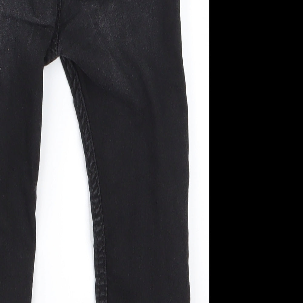 H&M  Girls Black   Cargo Jeans Size 12-18 Months