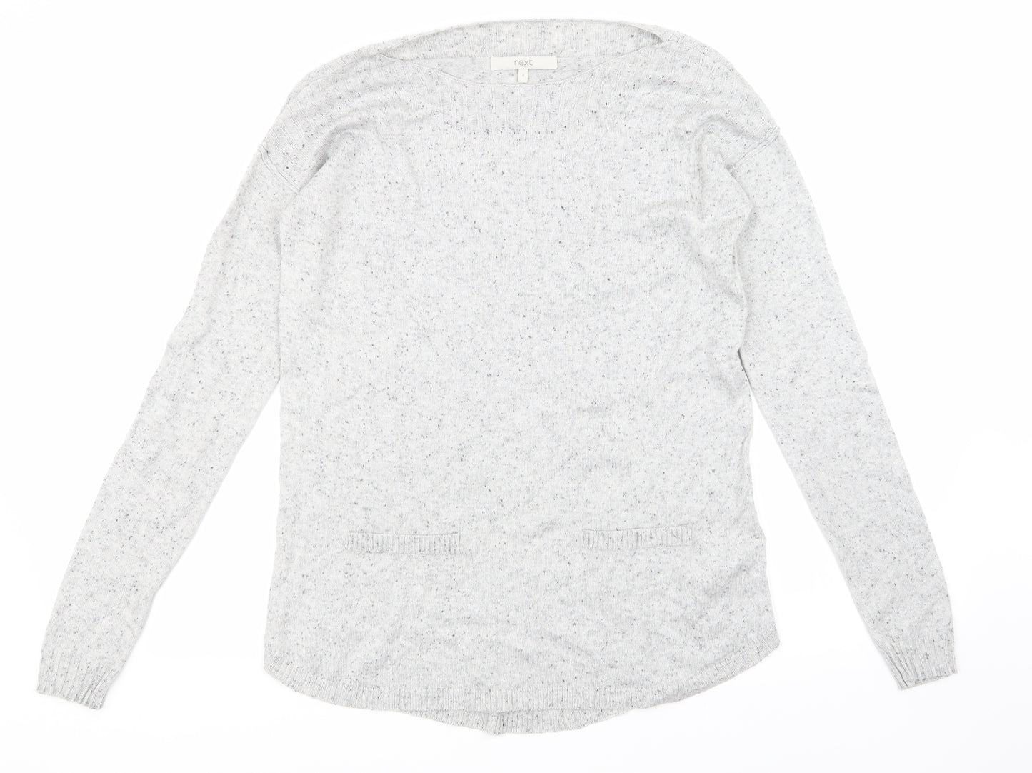 NEXT Womens Grey   Henley Sweatshirt Size 8