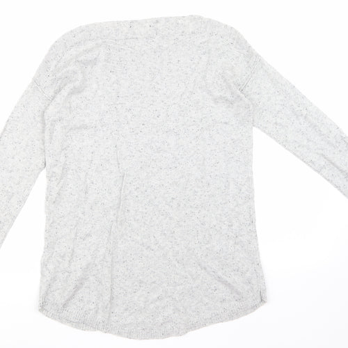 NEXT Womens Grey   Henley Sweatshirt Size 8