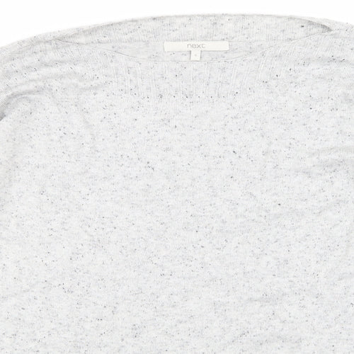 NEXT Womens Grey   Henley Sweatshirt Size 8