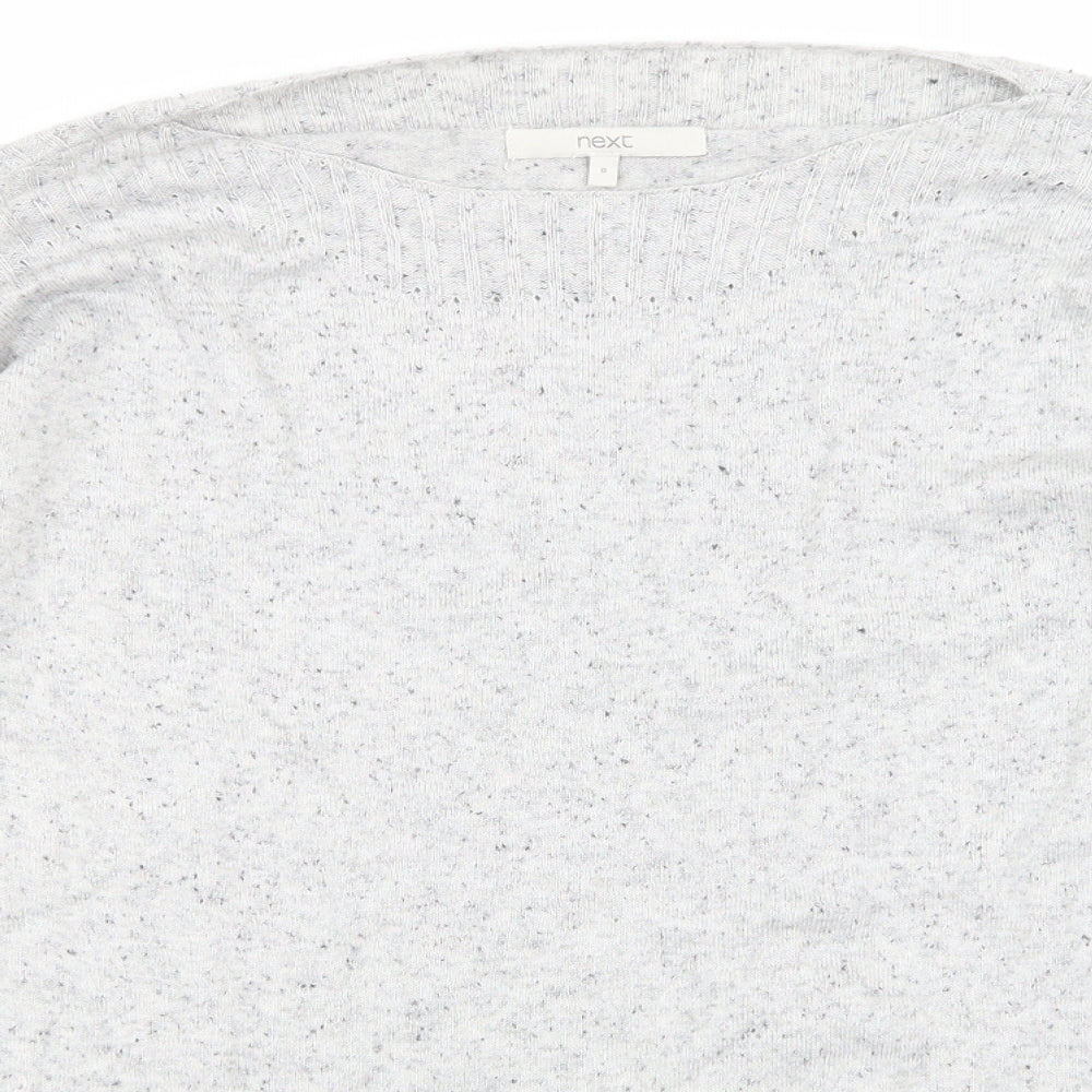 NEXT Womens Grey   Henley Sweatshirt Size 8