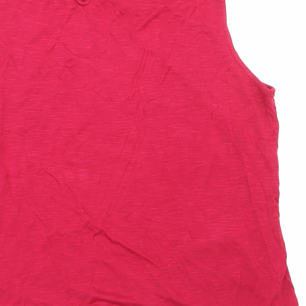 Dorothy Perkins Womens Pink  Lace Basic T-Shirt Size 18