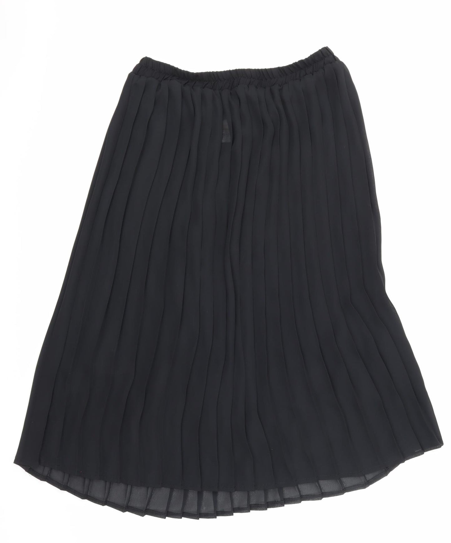 Etam Womens Black  Mesh Pleated Skirt Size 18