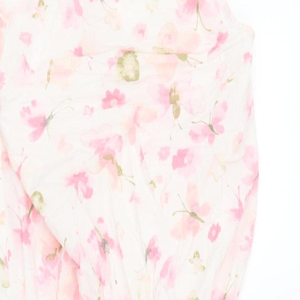 NEXT Girls Pink Floral  Playsuit One-Piece Size 10 Years