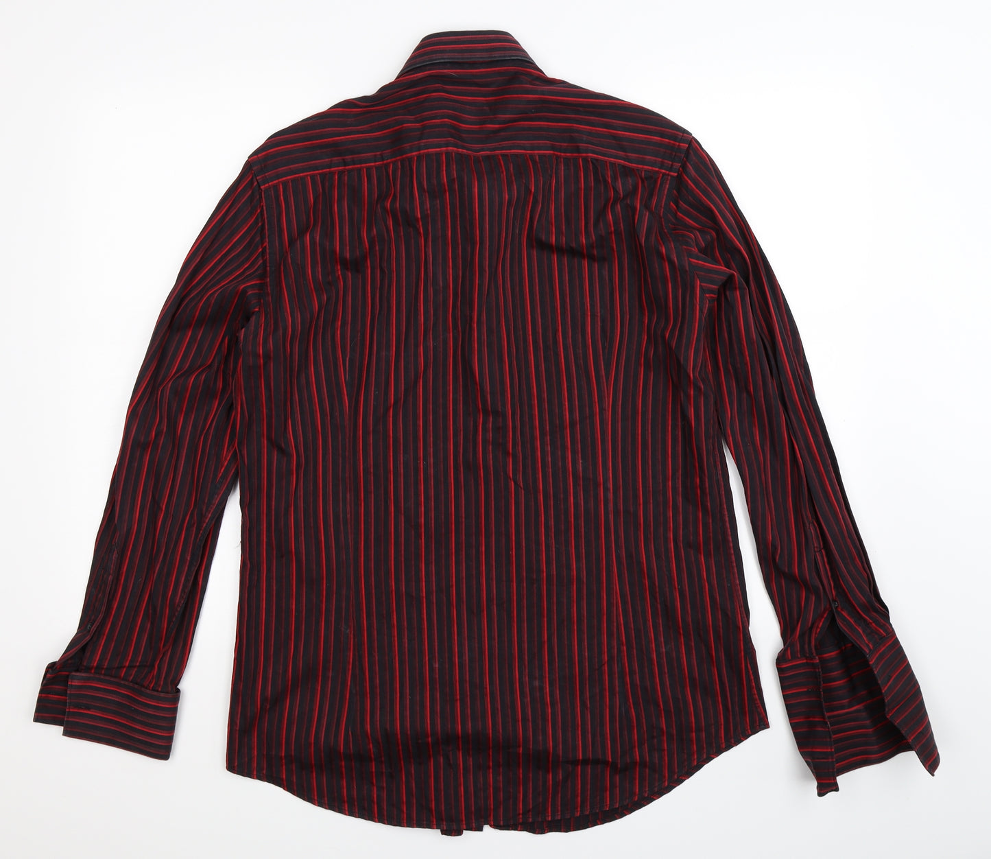 Gabriel Moon Mens Multicoloured Striped   Dress Shirt Size L