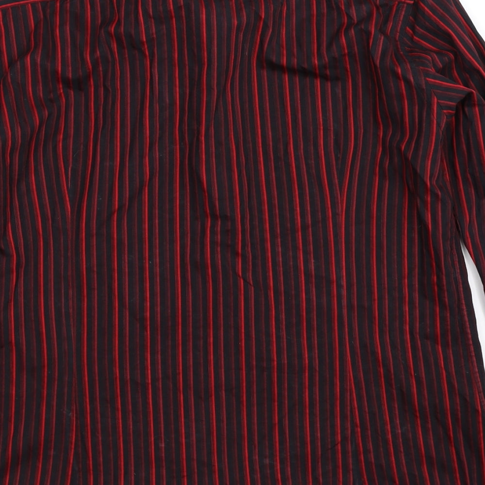 Gabriel Moon Mens Multicoloured Striped   Dress Shirt Size L