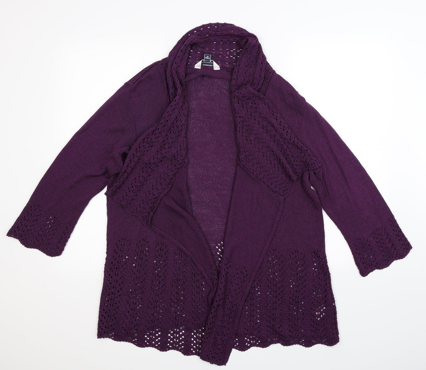 Nightingales Womens Purple  Knit Cardigan Jumper Size 22
