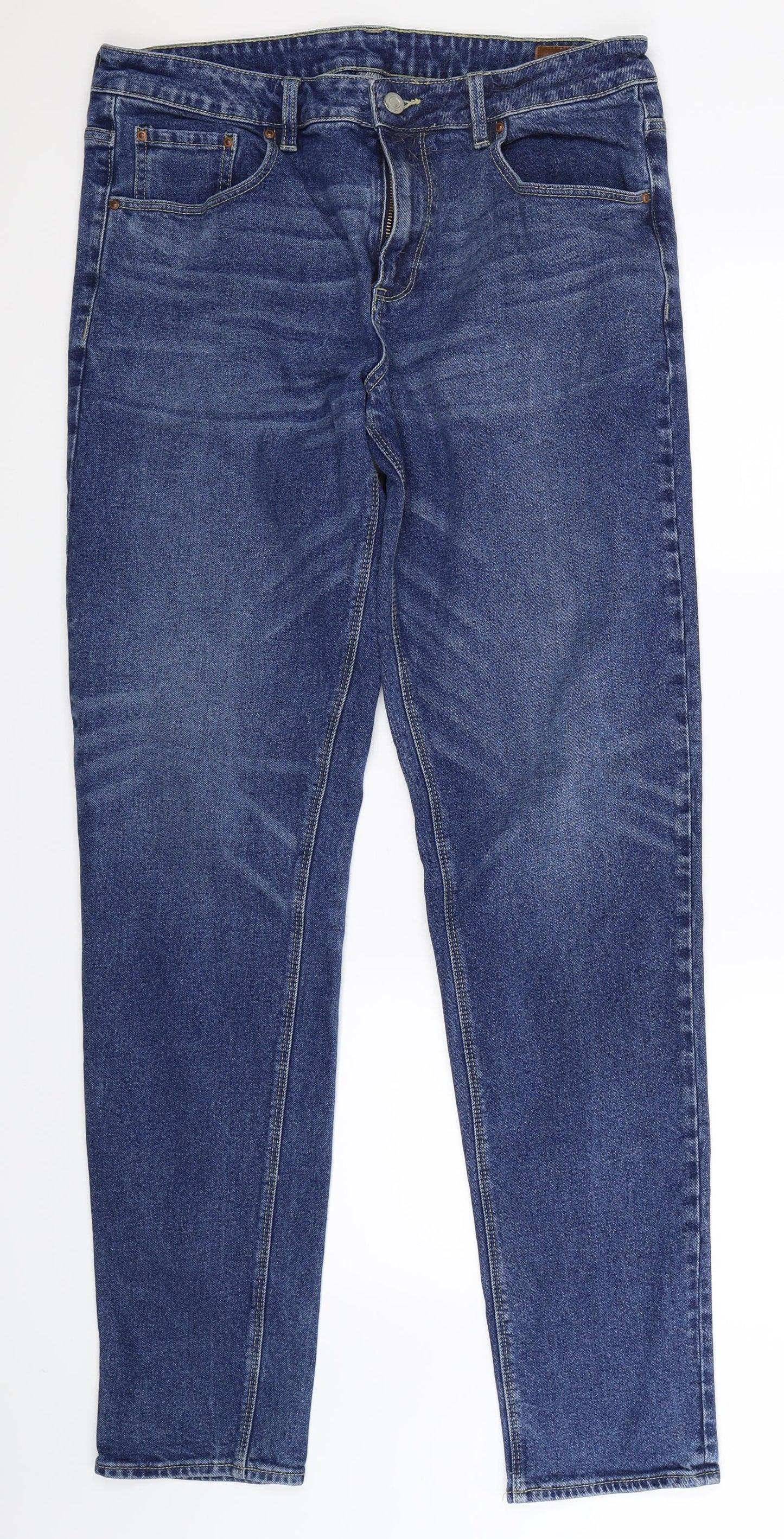 ASOS Mens Blue  Denim Straight Jeans Size 36 L36 in